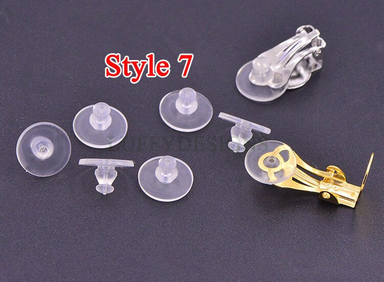 100pcs multi pack slip on comfort pads for clip on earclips, Comfortable Fit