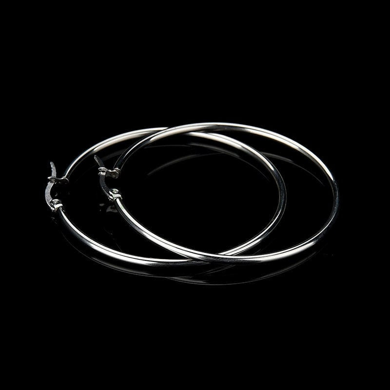 20pcs Open Clip Hoop Earrings, Clicker Ring Hoops, Earring Findings, Round Circle Ring Hoop, Big Large Ring Ear Studs Pierced Jewelry