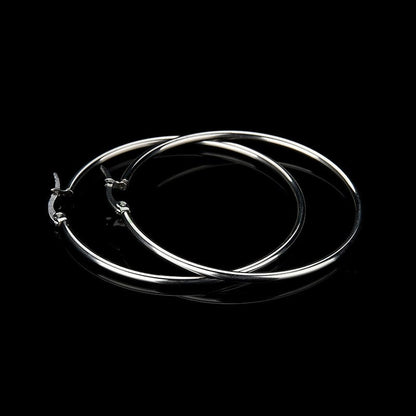 20pcs Open Clip Hoop Earrings, Clicker Ring Hoops, Earring Findings, Round Circle Ring Hoop, Big Large Ring Ear Studs Pierced Jewelry