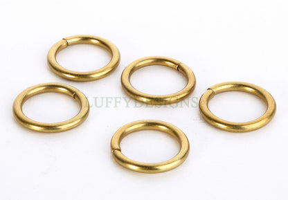 100pcs 0.4mm/ 26 Gauge, 18K Gold plated 304 Stainless Steel, 3mm Open Jump Rings,  O Ring, Link Connector, Jewelry Closure, Split jump rings