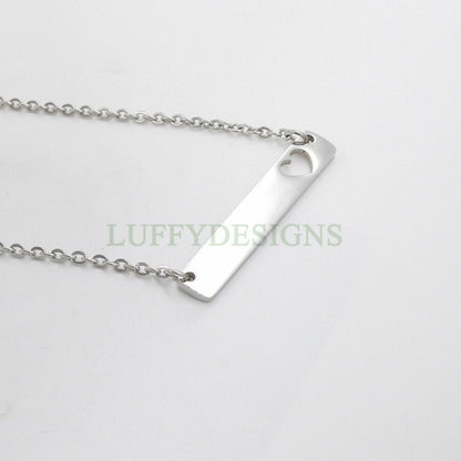 Blank bar necklace supplies