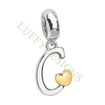 Initial Heart Charm