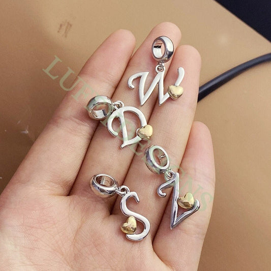 Initial Heart Charm