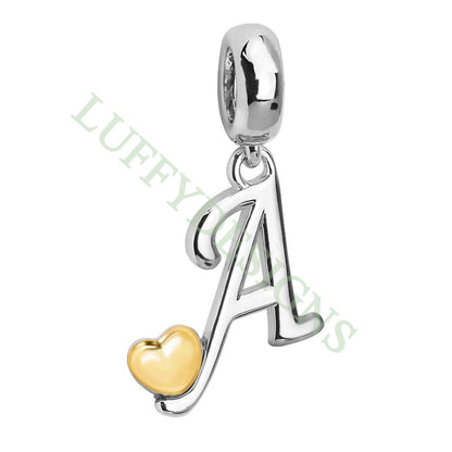 Initial Heart Charm