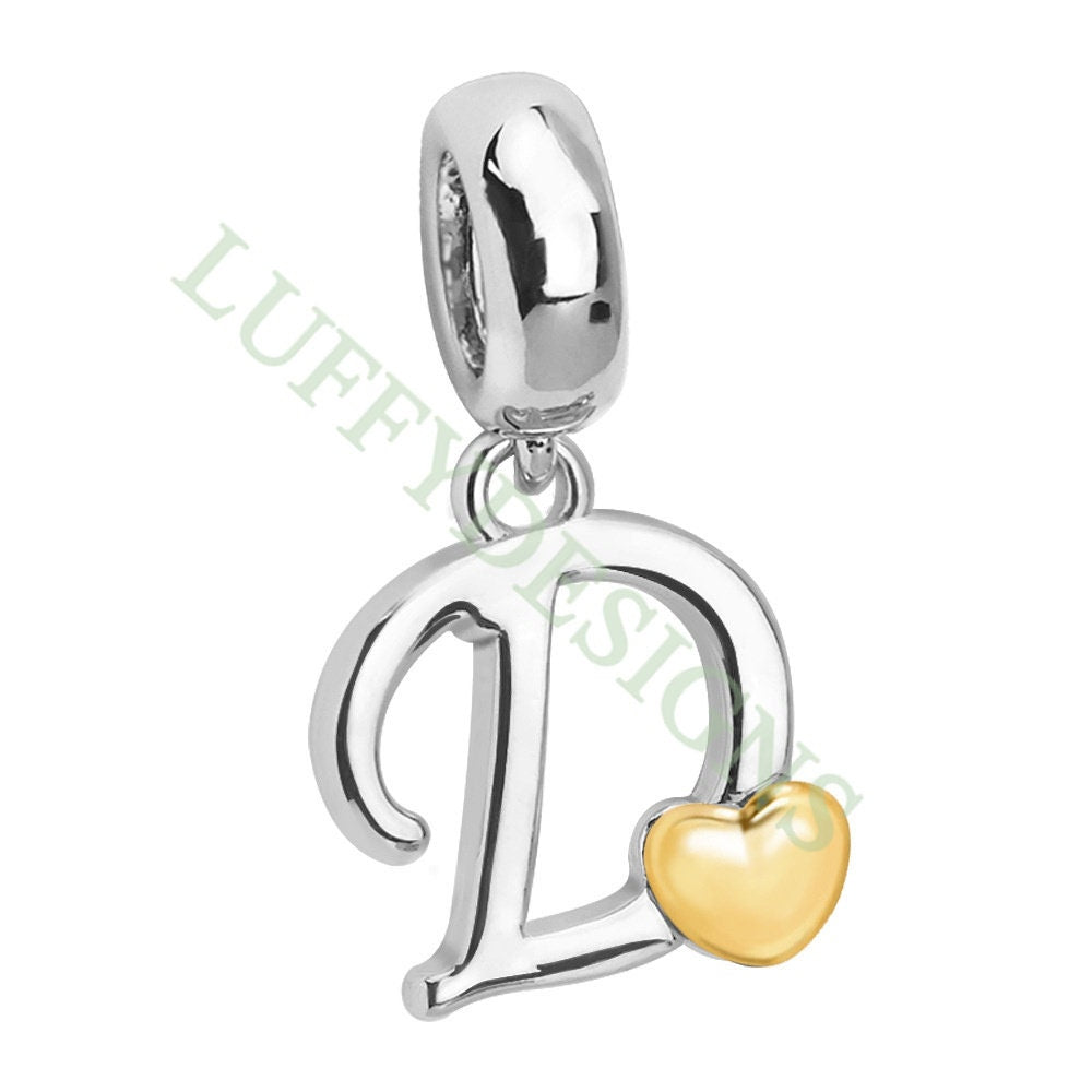 Initial Heart Charm