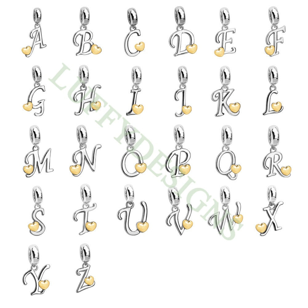 Initial Heart Charm