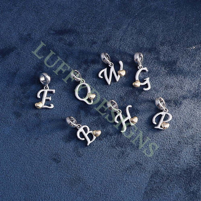Initial Heart Charm