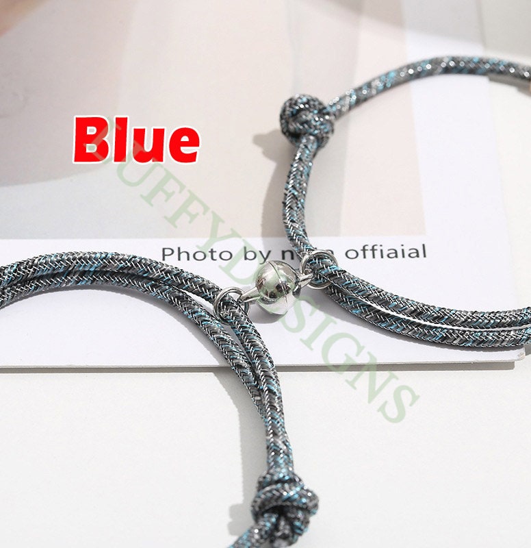 10pcs Blank Personalized Couples Bracelet, Custom Name Jewelry, Blank Magnetic Bracelet,Anniversary Bracelet Supplies,DIY Engraving Supplies