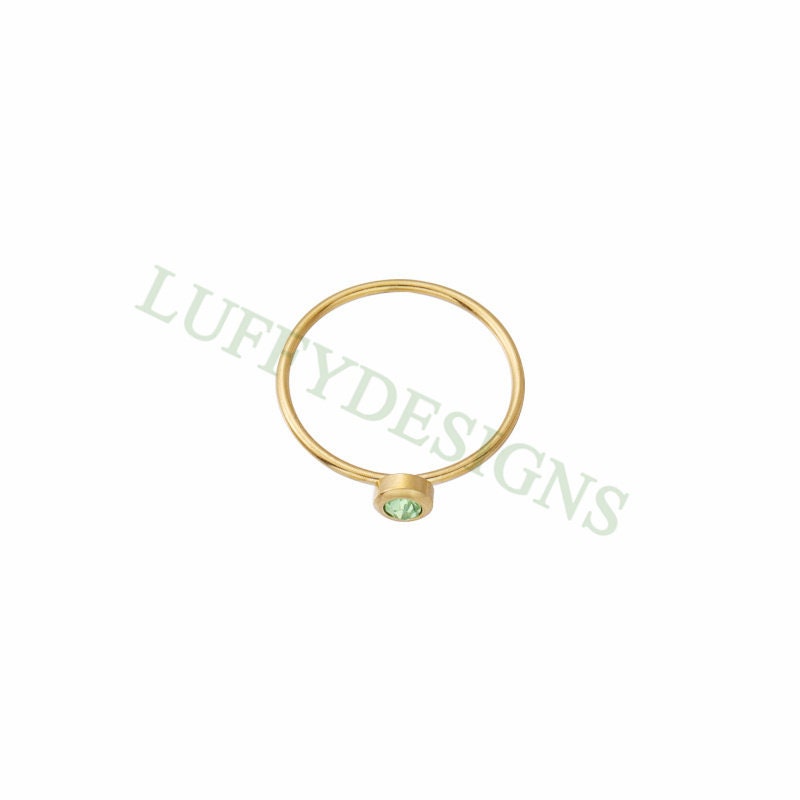10pcs Colorful Crystal Zircon Ring, Swarovski Birthstone Ring, Steel Ring, Gold Round Ring, Birthstone Gemstone CZ Ring, Wholesale Ring