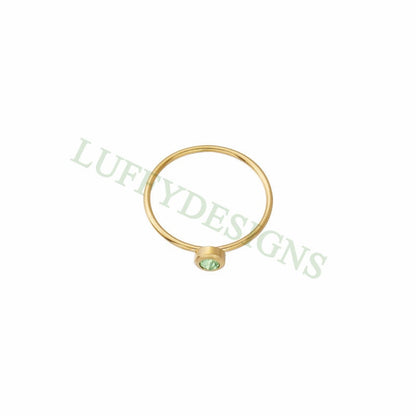 10pcs Colorful Crystal Zircon Ring, Swarovski Birthstone Ring, Steel Ring, Gold Round Ring, Birthstone Gemstone CZ Ring, Wholesale Ring