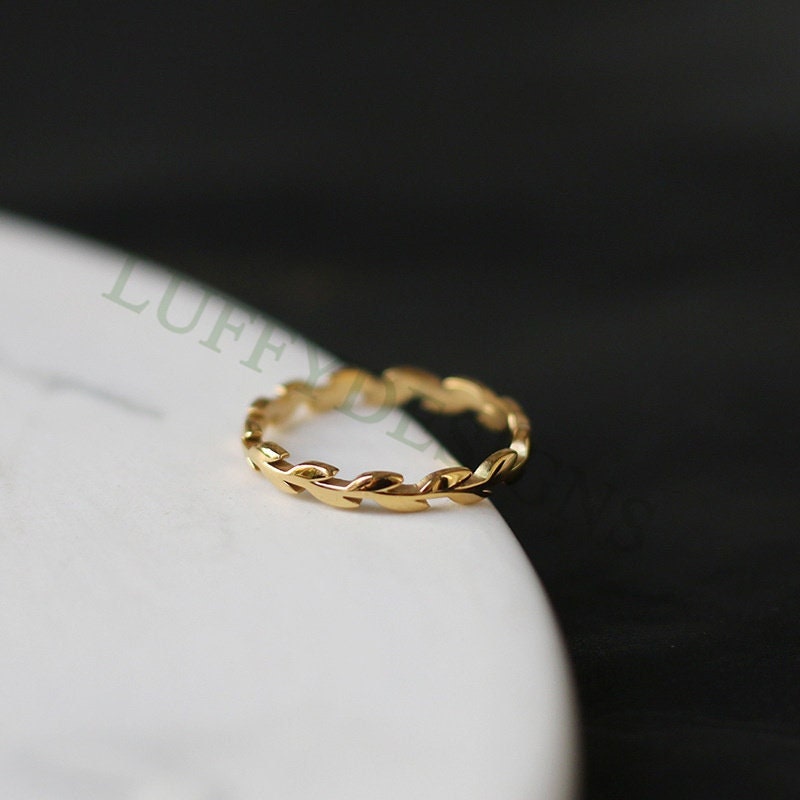 5pcs Olive Leaves Ring, Vine Plant Ring, Leaves Jewelry, Simple Leaves Ring, Dainty Delicate Ring, Gold Minimalist Ring, Gold Steel Ring
