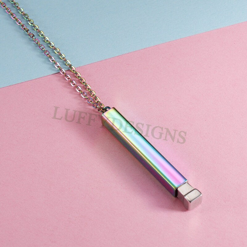 2pcs Blank Bar Necklace, Hidden Message Necklace, Gold Stainless Steel Blanks, Secret Message Blank Bars, Hidden Message Pendant Supplies