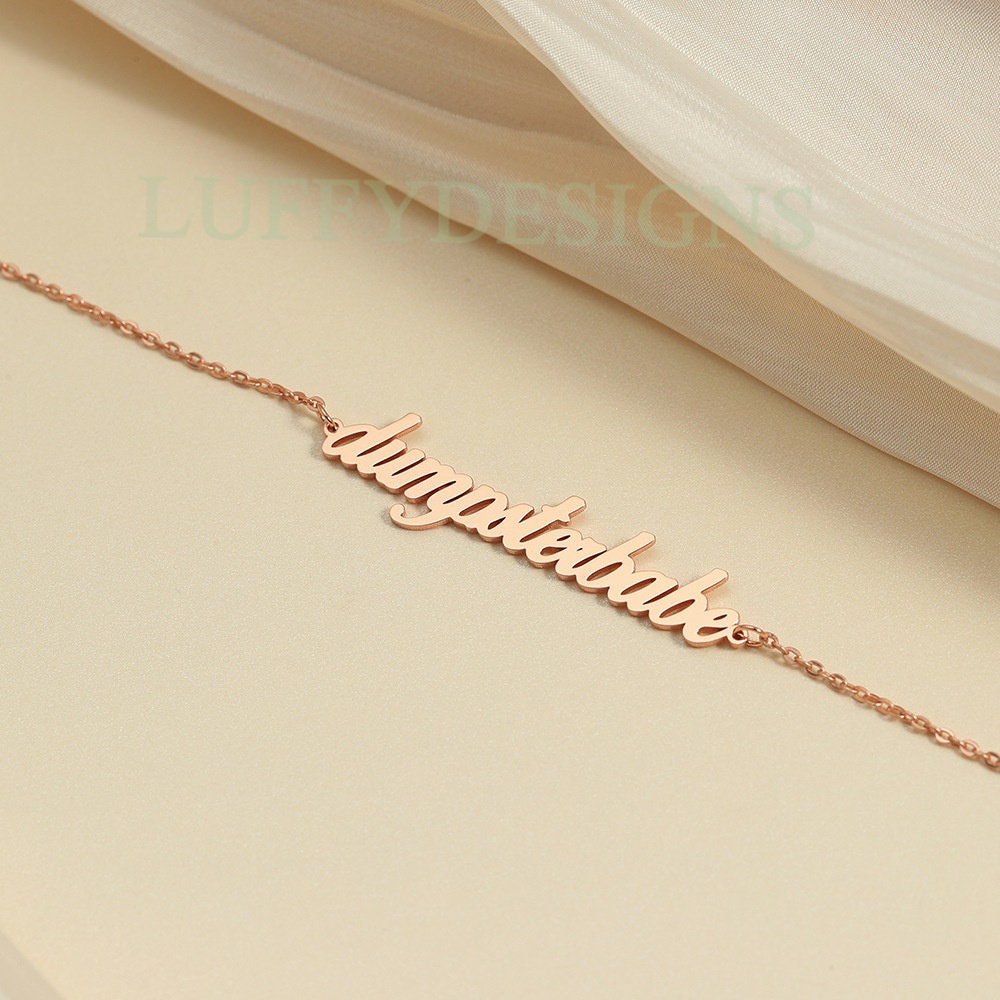 Personalized Anklet, Custom Name Anklet, Gold Name Anklet, Customized Initial Anklet Gift, Summer Beach Anklet, Birthday Gifts for Her