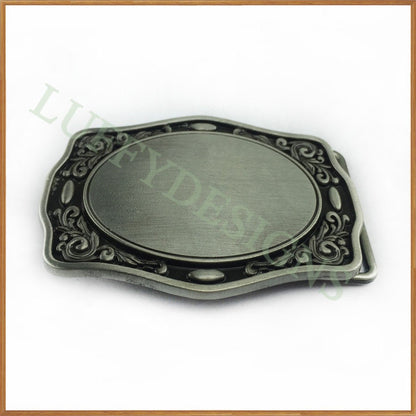 3 1/2" Belt Buckle Blank, Belt Buckle Blank Bases, Wholesale Custom Blank Belt Buckle, DIY Buckle Blanks, Cowboy Belt Buckle Accessories