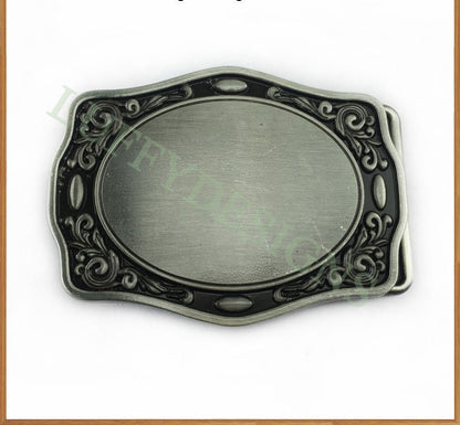 3 1/2" Belt Buckle Blank, Belt Buckle Blank Bases, Wholesale Custom Blank Belt Buckle, DIY Buckle Blanks, Cowboy Belt Buckle Accessories