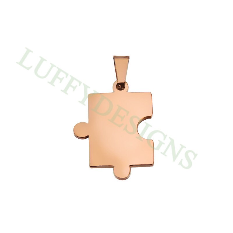 10pcs Autism Awareness Charms, Puzzle Piece Charms, 18K Gold plated Stainless Steel, Autism Research Findings, Autism Puzzle Pendant
