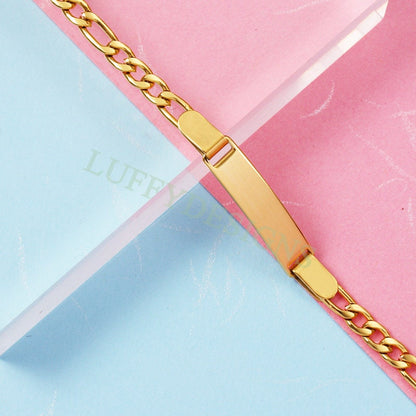 5pcs Bar Bracelet Blank, Bar Bracelet Supplies, Gold Stainless Steel Blanks, Ready to Stampe, DIY Engraving Bracelet, Stamping Blank