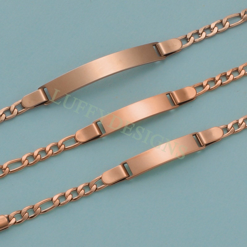 5pcs Bar Bracelet Blank, Bar Bracelet Supplies, Gold Stainless Steel Blanks, Ready to Stampe, DIY Engraving Bracelet, Stamping Blank