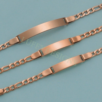 5pcs Bar Bracelet Blank, Bar Bracelet Supplies, Gold Stainless Steel Blanks, Ready to Stampe, DIY Engraving Bracelet, Stamping Blank
