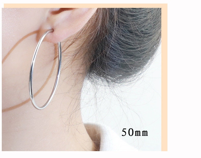 10pcs Open Clip Hoop Earrings, Clicker Ring Hoops, Gold plated Stainless Steel, Earring Findings, Round Ring Hoop Earrings, Ear Stud Hoops