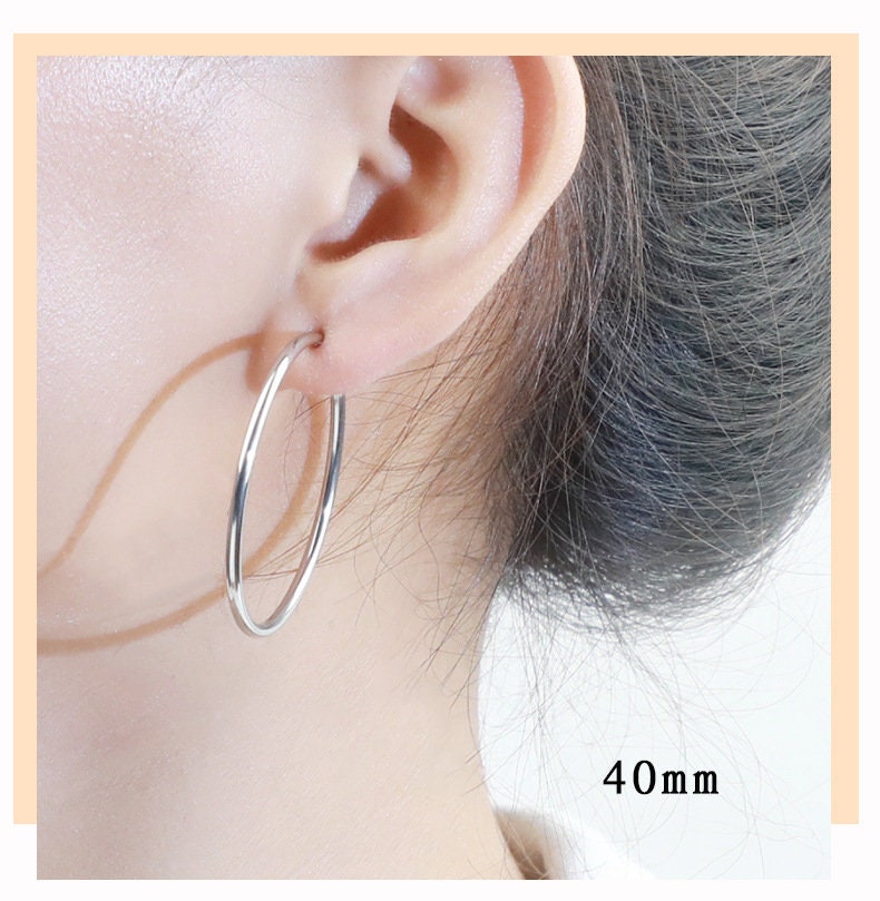 10pcs Open Clip Hoop Earrings, Clicker Ring Hoops, Gold plated Stainless Steel, Earring Findings, Round Ring Hoop Earrings, Ear Stud Hoops