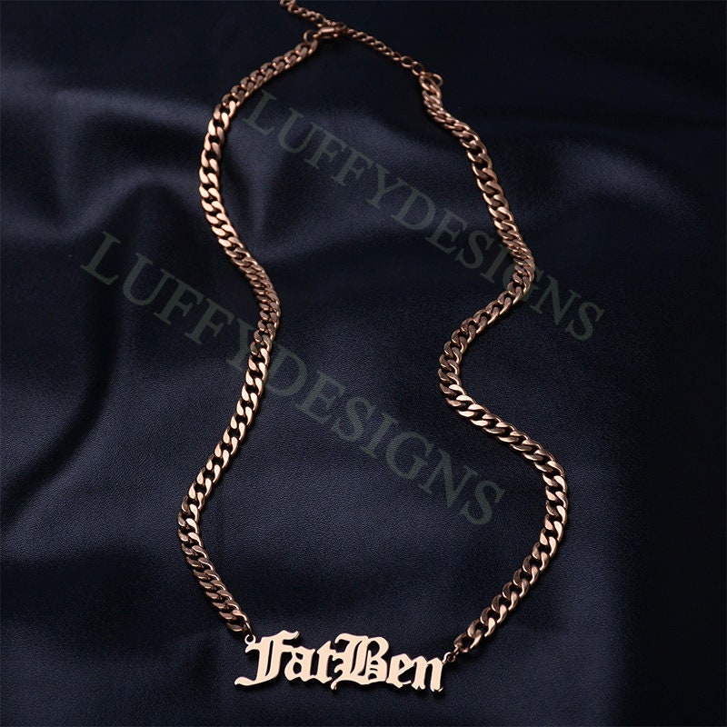 Personalized Name Jewelry, Custom Name Necklace, Custom Word Gifts, Gold Name Necklace, Mens Name Necklace, Monogram Necklace, Gift For Him