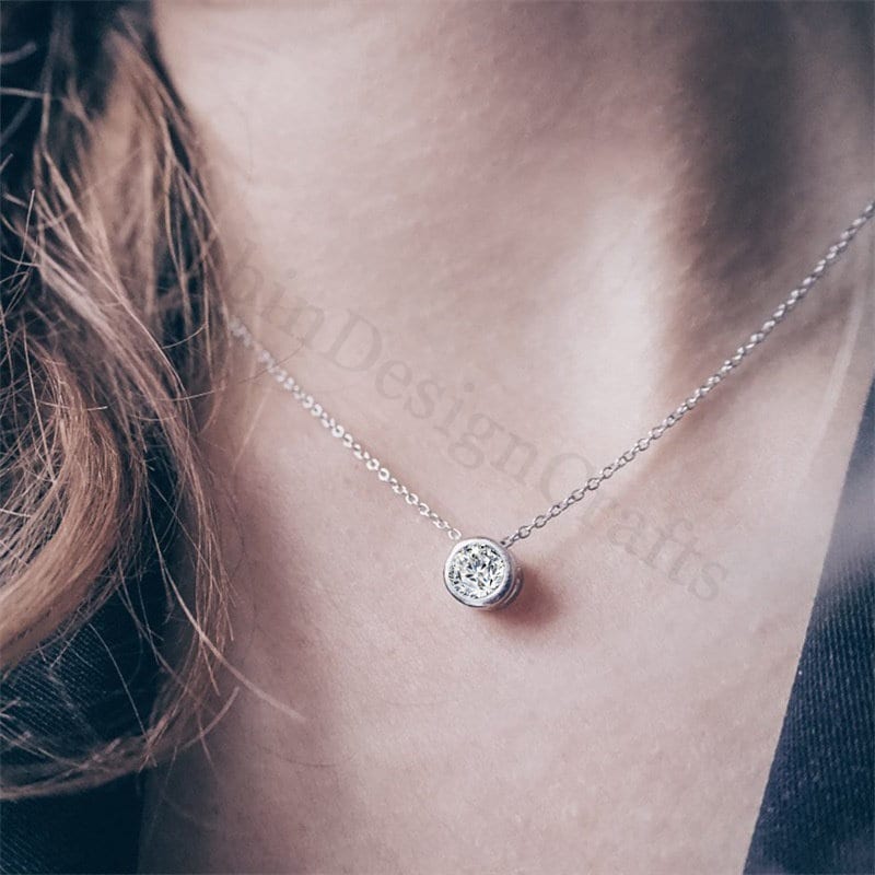 Dainty Birthstone Necklace, Personalized Birthstone Jewelry for Everyday Wear, Custom Birthday Gifts,Family Birthstone Necklace,Gift For Her