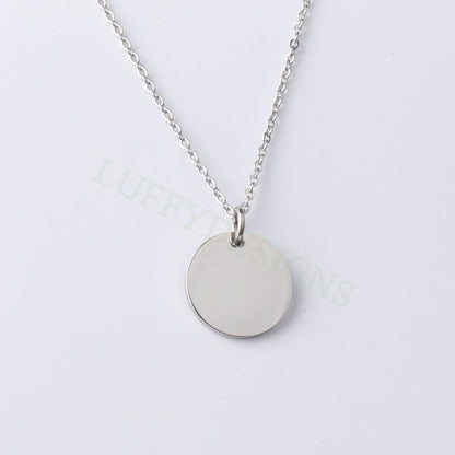 Custom round necklace