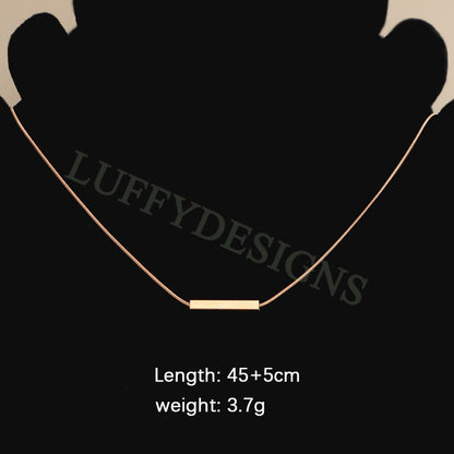 5pcs Blank 3D Bar Necklace 20x3mm, Bar Necklace Supplies, Gold Stainless Steel Blanks, Stamping Bar Necklace, DIY Engraving Bar Necklace