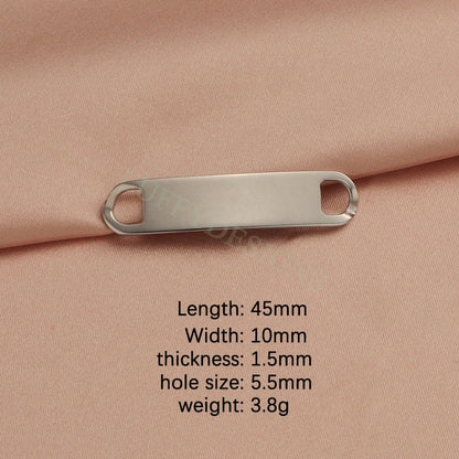 10pcs Blank Bar Charms 39x6mm, Bar Bracelet Supplies, Gold Steel Bar Blanks, Stamping Bar Supplies, DIY Engraving Supplies, Engraving Supply