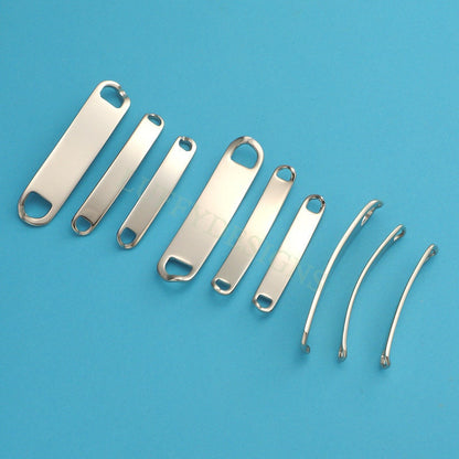 10pcs Blank Bar Charms 39x6mm, Bar Bracelet Supplies, Gold Steel Bar Blanks, Stamping Bar Supplies, DIY Engraving Supplies, Engraving Supply