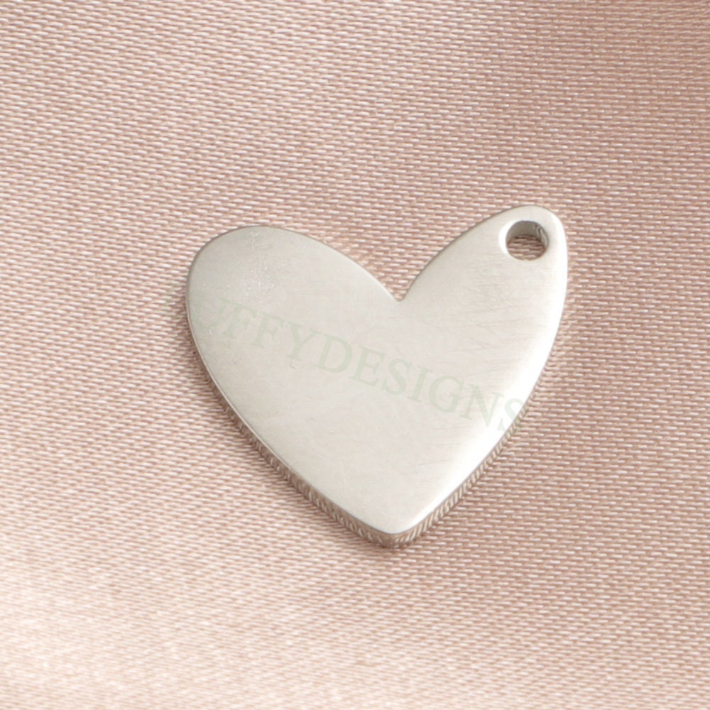 10pcs Open Heart Charms 13x15mm, Tiny Love Charm, Gold Stainless Steel Heart, Mirror Polished Heart Pendant, Love Pendant, Necklace Findings