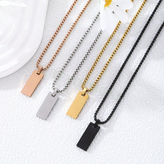Blank Bar Necklace