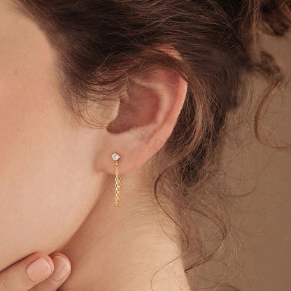 Dainty Birthstone Stud Earring