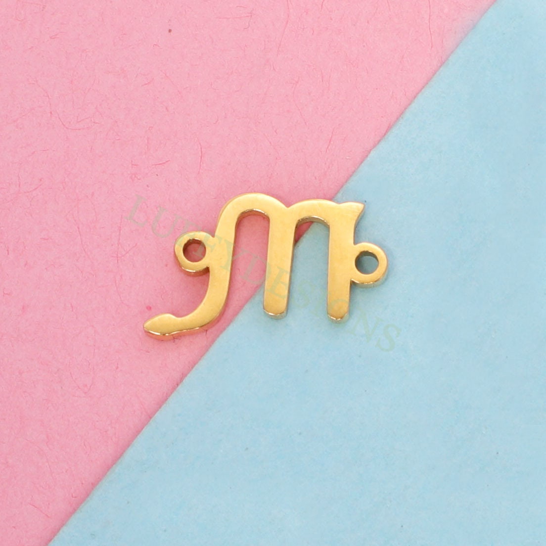 5pcs Zodiac Symbol Constellation Charm 15mm, Gold Stainless Steel, Gold Zodiac Pendant,Constellation Pendant,Zodiac Charm,Astrology Findings