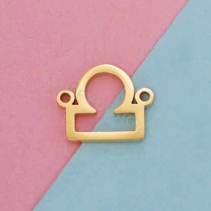 5pcs Zodiac Symbol Constellation Charm 15mm, Gold Stainless Steel, Gold Zodiac Pendant,Constellation Pendant,Zodiac Charm,Astrology Findings