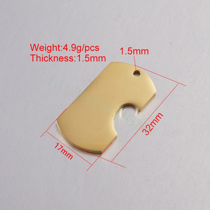 5pairs Bar Blanks with Hollow Heart 32x17mm, Heart Bar Charms, Rectangle Bar Supplies, Gold Stainless Steel Blanks,Ready Stamping Bar Blanks