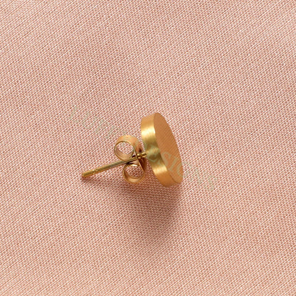 5pairs Dot Stud 10mm, Circle Stud Earrings, Gold Disc Stud, Dainty Round Stud, Dainty Disc Stud, Gold Steel Ear Studs, Stud Blank Findings