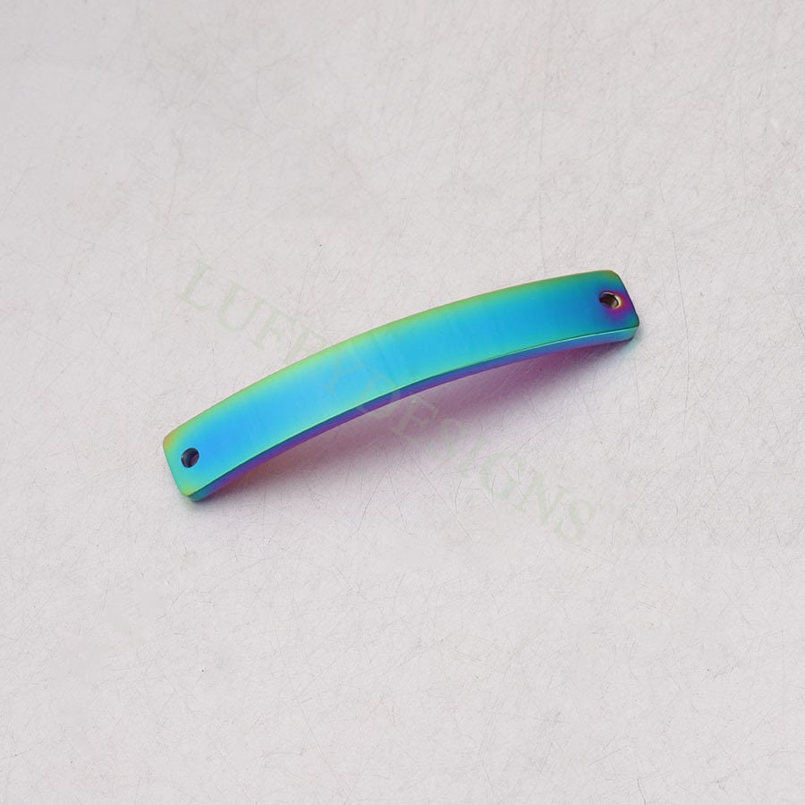 10pcs Blank Bar Charms 39x6mm, Bar Bracelet Supplies, Gold Steel Bar Blanks, Stamping Bar Supplies, DIY Engraving Supplies, Engraving Supply