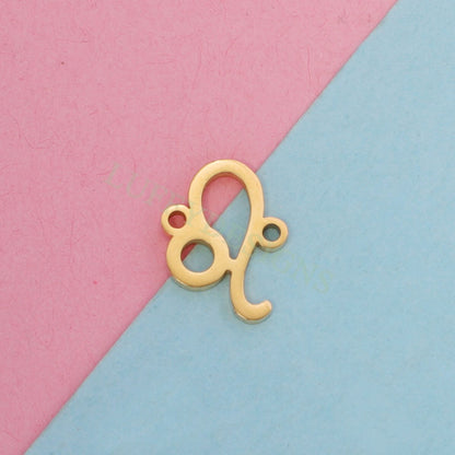 5pcs Zodiac Symbol Constellation Charm 15mm, Gold Stainless Steel, Gold Zodiac Pendant,Constellation Pendant,Zodiac Charm,Astrology Findings