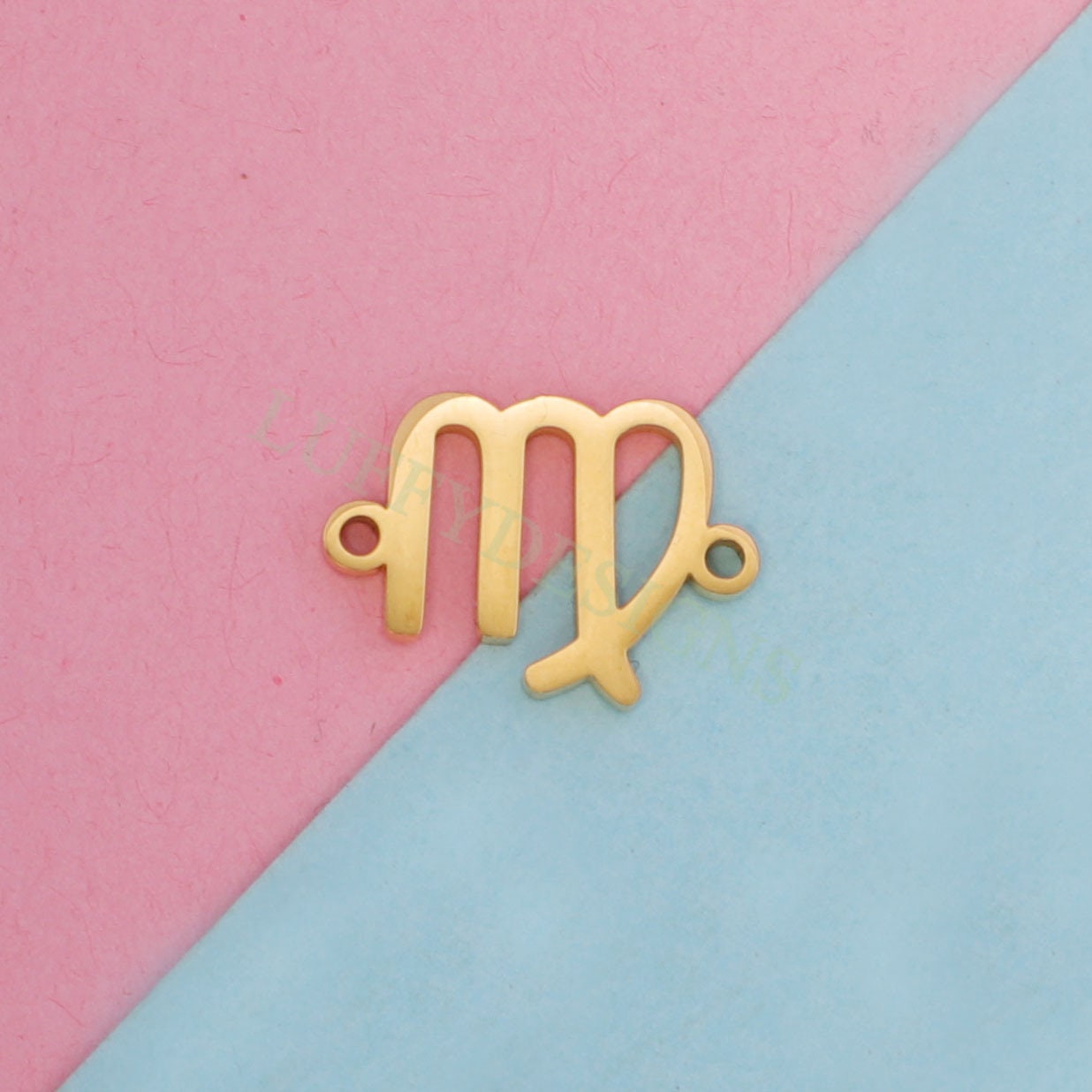 5pcs Zodiac Symbol Constellation Charm 15mm, Gold Stainless Steel, Gold Zodiac Pendant,Constellation Pendant,Zodiac Charm,Astrology Findings