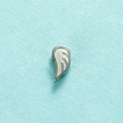 10pcs Angel Wings Charm 9x5mm, Steel Angel Charm, Gold Angel Wings Beads, Gold Stainless Steel, Wings Bead Charms,Angel Wings Beads Findings