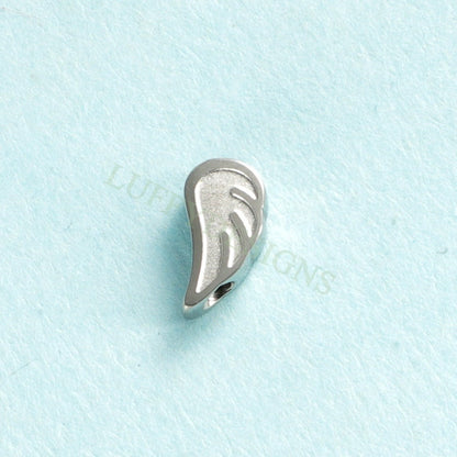 10pcs Angel Wings Charm 9x5mm, Steel Angel Charm, Gold Angel Wings Beads, Gold Stainless Steel, Wings Bead Charms,Angel Wings Beads Findings