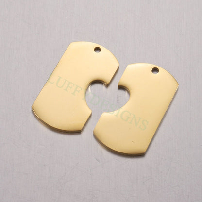 5pairs Bar Blanks with Hollow Heart 32x17mm, Heart Bar Charms, Rectangle Bar Supplies, Gold Stainless Steel Blanks,Ready Stamping Bar Blanks