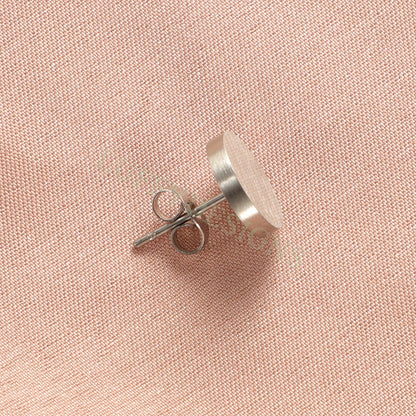 5pairs Dot Stud 10mm, Circle Stud Earrings, Gold Disc Stud, Dainty Round Stud, Dainty Disc Stud, Gold Steel Ear Studs, Stud Blank Findings
