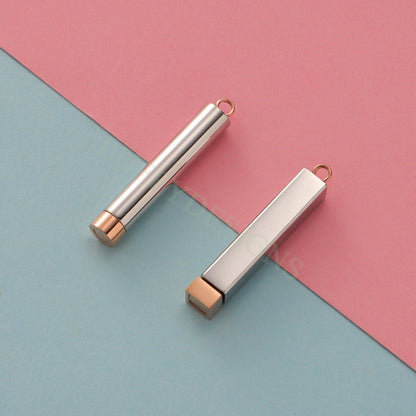 5pcs Blank Bar Charms, Hidden Message Bars, Gold Stainless Steel Bar Blanks, Secret Message Blank Bars, Hidden Message Pendant Supplies
