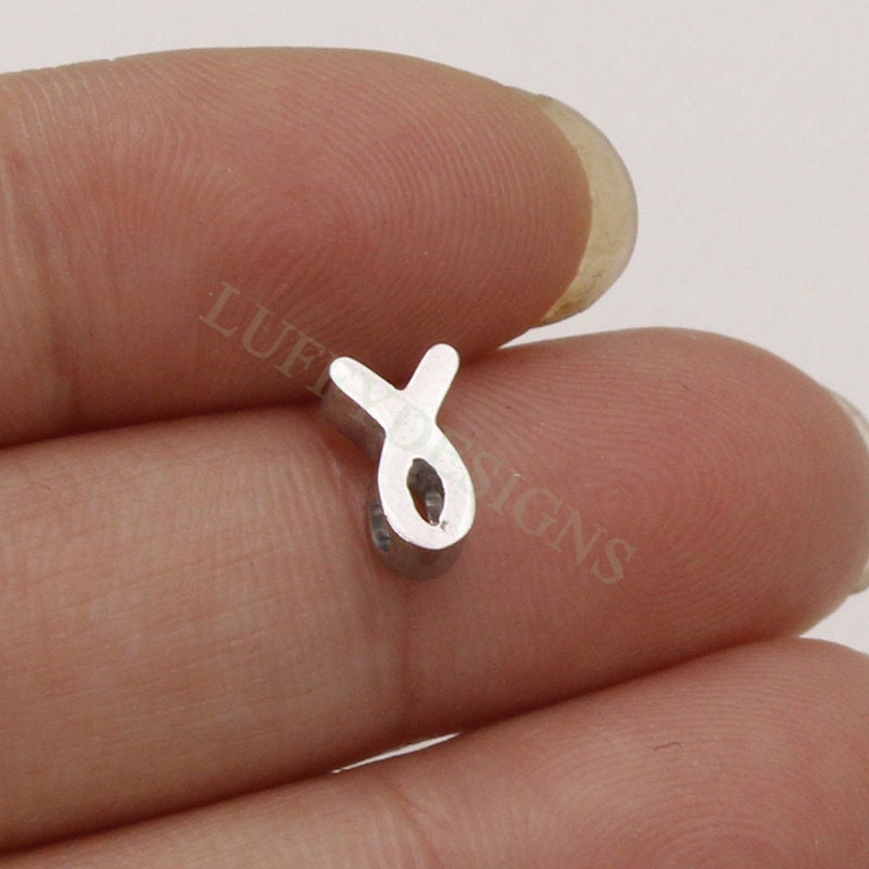 10pcs Awareness Ribbon Charms 8mm, Gold plated Stainless Steel, Findings Supplies, Gold Dangle Knot Ribbon Beads Pendants for Jewelry Making