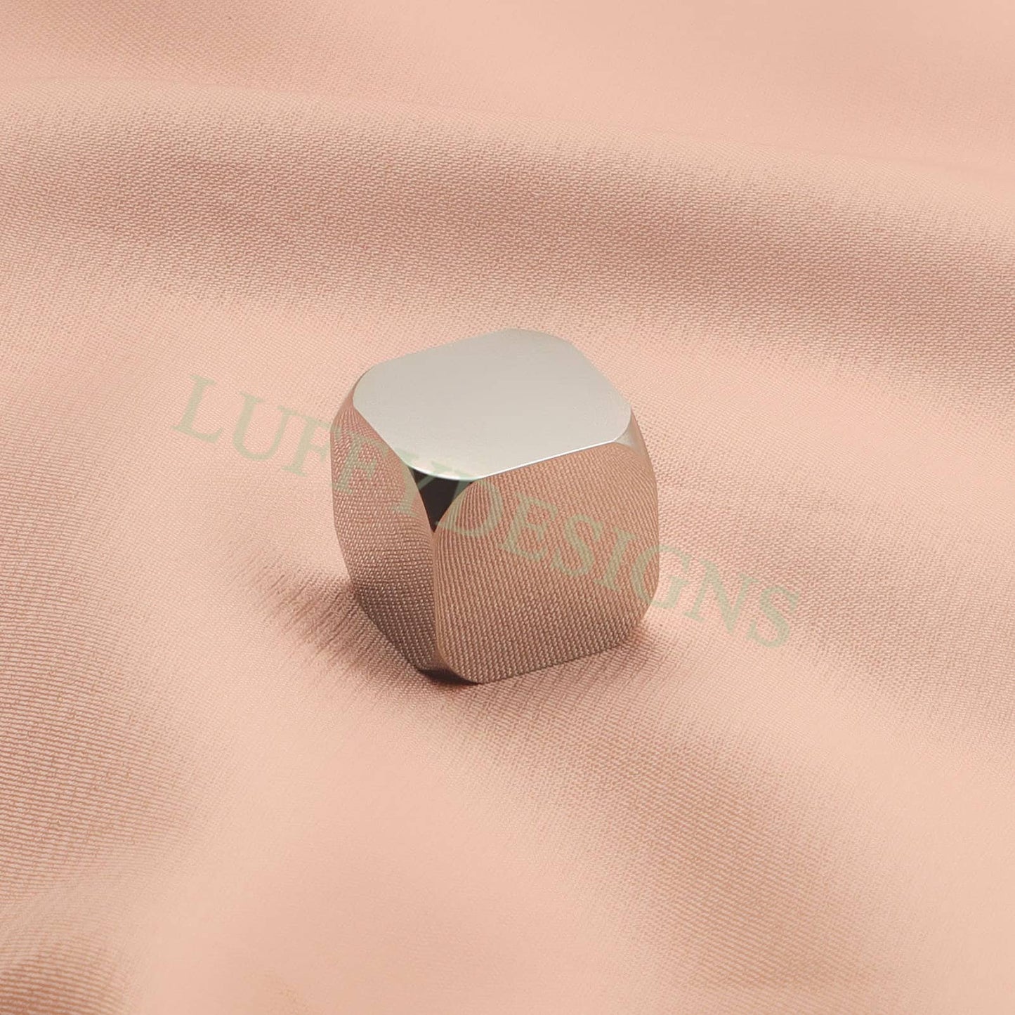 5pcs Cube Dice Charms, Blank Dice Charms, Stainless Steel Dice For Jewelry Making, Ready to Engrave Findings, DIY Engraving Dice Supplies