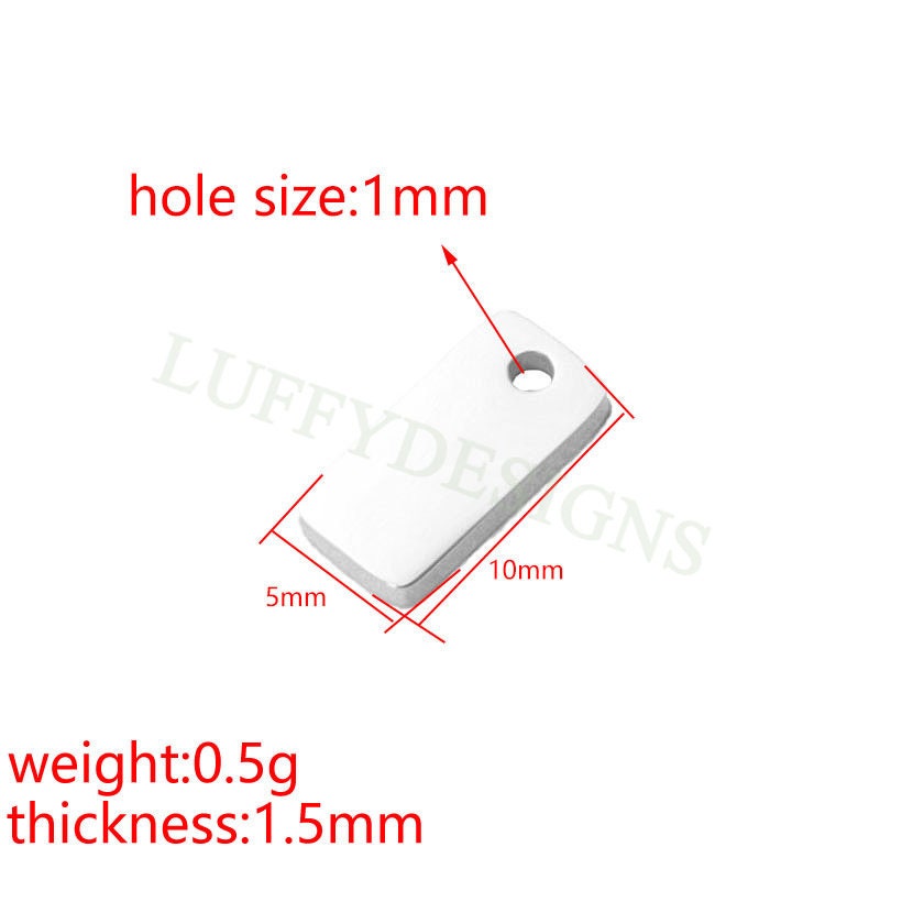 Gold Rectangle Charm