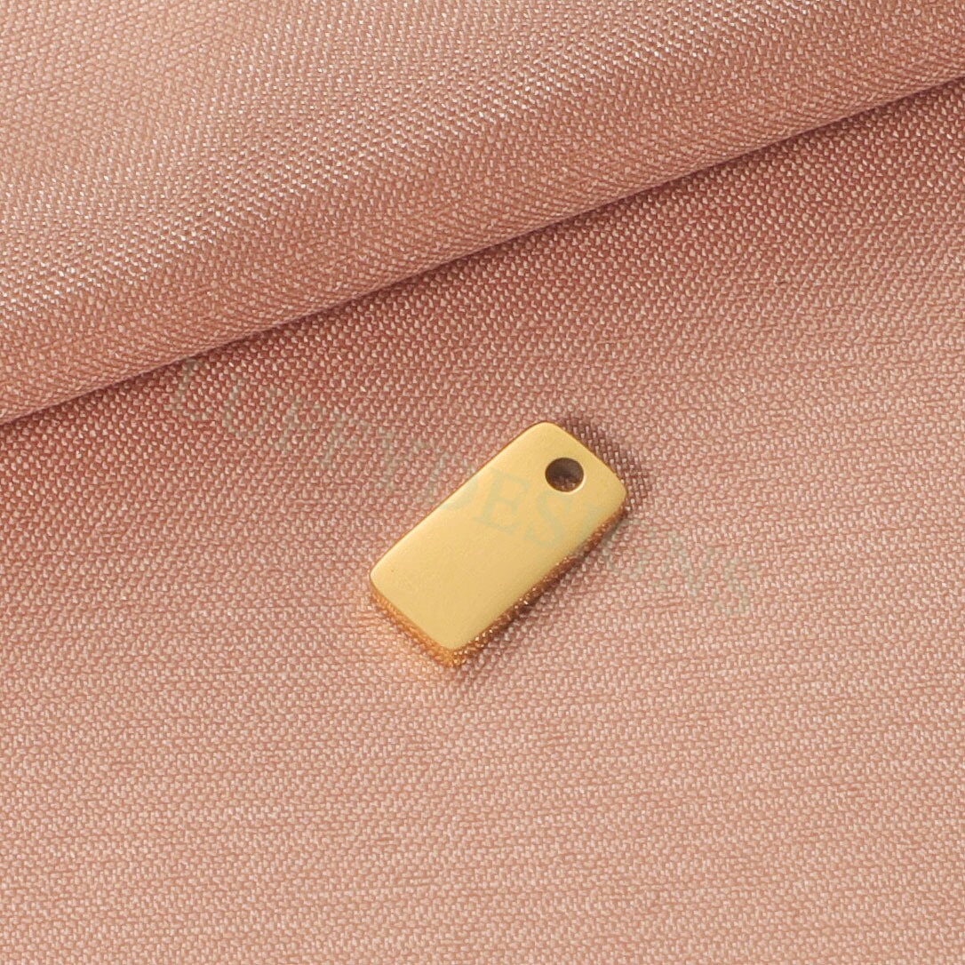 Gold Rectangle Charm